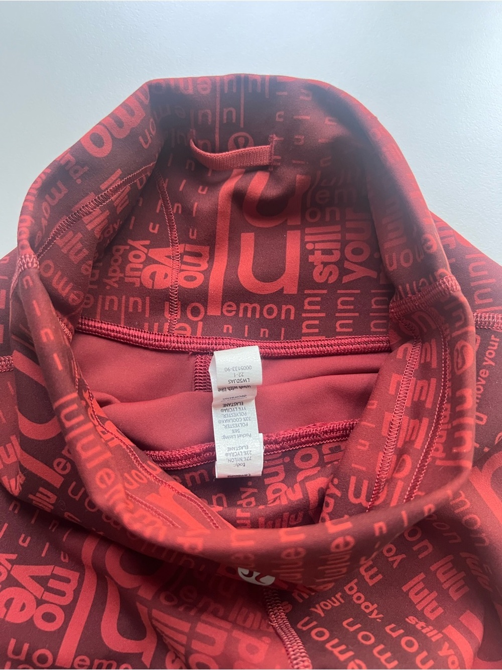 Lululemon Wunder Train High-Rise Tight 25" Ombre Red Multi Size 2 - Picture 6 of 7